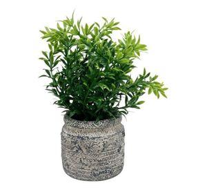 Set 2 Plantas Artificiales Arbusto Follaje Rústico Jhn