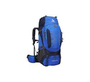 Mochila impermeable 60L color celeste