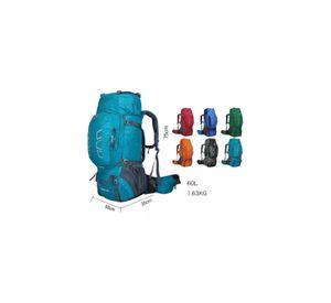 Mochila impermeable 60L color celeste