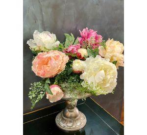 Flor Decorativa Peonia Burdeo 45Cm