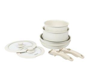 Batería de Cocina Antiadherente Granito 11 piezas Infini
