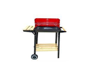 Parrilla De Asado Con Rueda Y Repisa 85x28x80cm