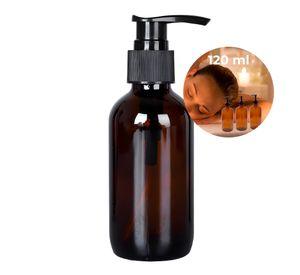 12 Frascos De Vidrio mbar Bomba De Locion Esencial 120 Ml