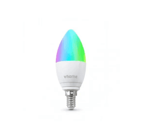 Ampolleta E14 Wifi Vhome RGB Compatible Con Alexa Y Google