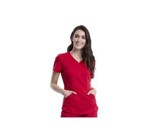 POLERA CLÍNICA MUJER CHEROKEE REVOLUTION WW601 RED