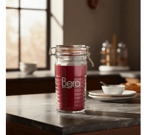 Frasco De Vidrio Hermetico 1400ml Con Tapa Multiuso