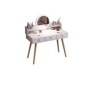 Tocador con 3 cajones y espejo 100cm Chic Home