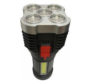 Linterna Recargable De Mano De 5 Focos Usb T10