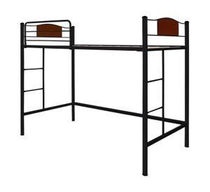 Cama alta child 1,5 plaza negro
