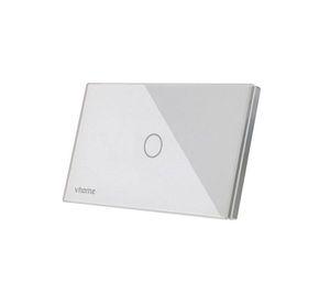 Interruptor Wifi RF Vhome Live SN Sin Neutro Touch 1 Canal Compatible Con Google Home y Alexa