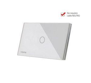 Interruptor Wifi RF Vhome Live SN Sin Neutro Touch 1 Canal Compatible Con Google Home y Alexa