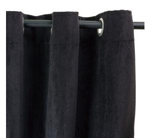 Set Cortinas 4 pzas New Velvet -Velo Bordado Negro