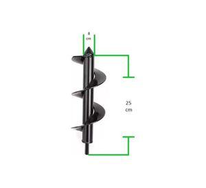 Broca Barreno Ahoyador 250mm X 80 Cm Largo