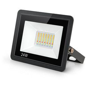 Foco Proyector Wifi RGB Vhome V2000 24W Para Exterior Compatible con Alexa Google