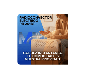 Radioconvector Electrico 2000w Panel Touch Y Control Remoto