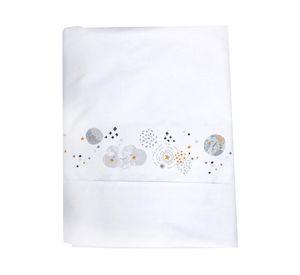 Juego de sábanas 1 plaza 200H Luna blanco