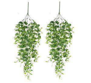 Set 2 Plantas Ramo Arbusto Artificial Ramo Colgante Lau