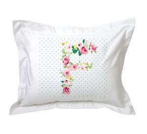 Funda de Almohada, Letras Vintage F