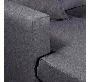 Seccional Intercambiable Gramado tela Gris oscuro 170x130x83