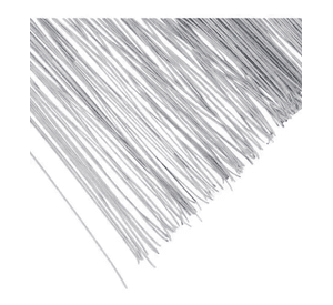 Alambre gris para flores 40 cm 40 uds