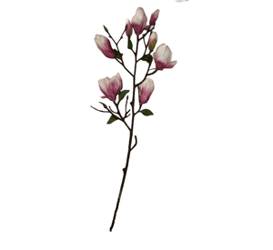 Rama Artificial Magnolia Rosa 84cm Artificial | Estilo Natural para Interiores y Vitrinas