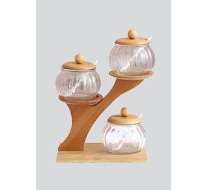Juego Frasco Contenedor Escalonado Organizador Soporte Jhn