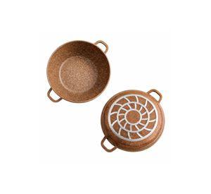 Juego de Ollas 12 Piezas Granito Royal Dessine color Beige