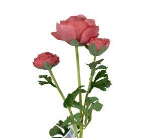 Ranúnculo Rosado 73cm Con Textura Realista