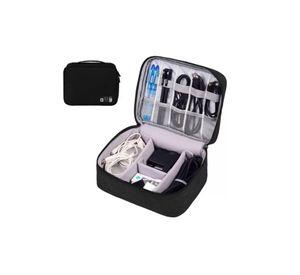 Organizador de electrónica Gadnic para viajes, valijas, color negro