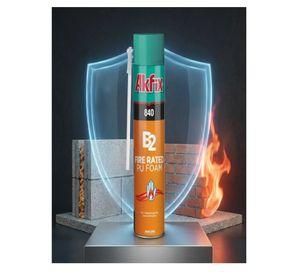 Espuma Poliuretano Akfix 840 750ml Resistente Al Fuego B2