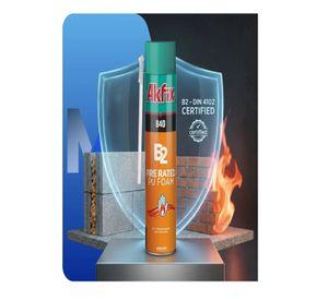 Espuma Poliuretano Akfix 840 750ml Resistente Al Fuego B2
