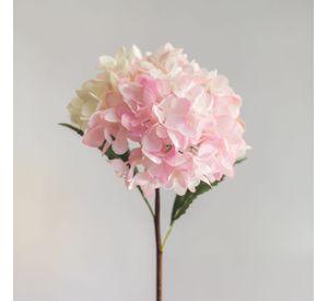 Hortensia Blanco con Rosado Flor Artificial by Le Bouquet 66 cm