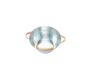 Paila Tarro 40cm Hojalata 25L Plata