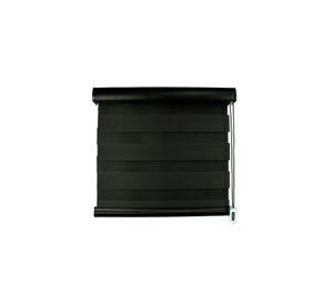 Cortina Roller Duo Arcadia 160x180 cm-Negro