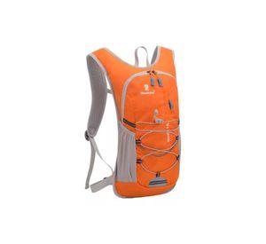 Mochila hidratación + bolsa de agua color naranja