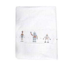 Juego sábanas cuna 200 hilos Robot diseño