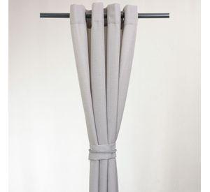 Set Cortinas 8 Piezas Yasmin Gris