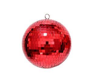 Esfera Decorativa Espejos Roja 20cm Reflejo Cristal Premium Fiesta Hogar