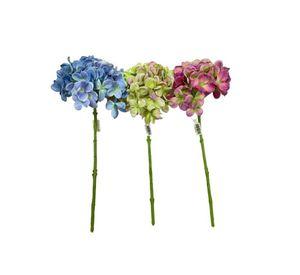 Hortensia Celeste 45cm Artificial | Estilo Natural para Interiores y Vitrinas