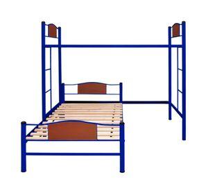 Cama alta + cama baja child 1,5 plaza azul