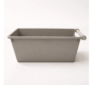 Caja Organizadora Plastica Con Asas De Madera 33x18x14cm