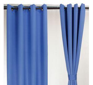 Set Cortina 2P Embossed Azul