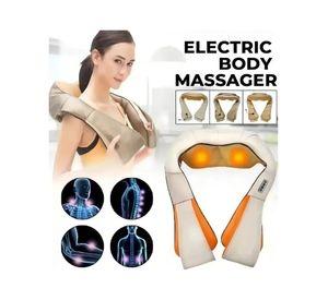 MASAJEADOR ELE CTRICO LUMBAR Y CERVICAL CON CALOR E INTENSIDAD AJUSTABLE