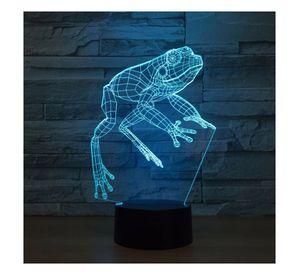 Lámpara Led 3d Rana Base Negra con App