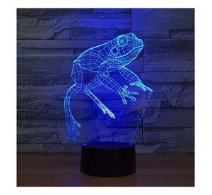 Lámpara Led 3d Rana Base Negra con App