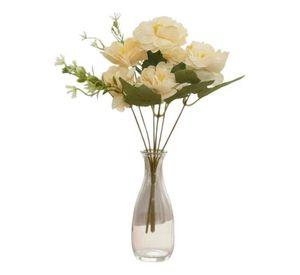 Set 6 Flores Artificiales Decorativa Ramo Belleza Adorno Jhn