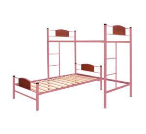 Cama alta + cama baja child 1,5 plaza rosado