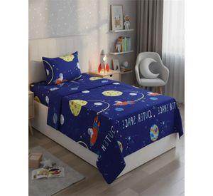 Juego de Sabanas de verano Planeta Astronauta Infantil 1 plaza