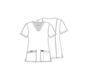POLERA CLÍNICA MUJER CHEROKEE REVOLUTION WW620 RED
