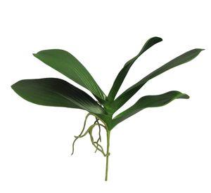 Hojas de Orquídea 28cm Artificial | Estilo Natural para Interiores y Vitrinas